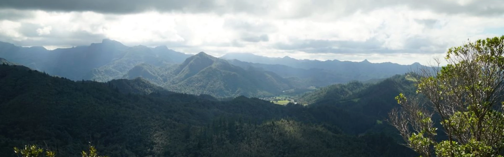 View of Puketui Valley from the lookout at Broken Hills